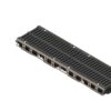 Лоток водоотводный пластиковый PolyMax Drive DN200 h97 с решеткой щелевой чугунной ВЧ кл.D400 (к-т)