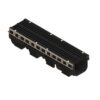 Лоток водоотводный пластиковый PolyMax Drive DN200 h217 с решеткой щелевой чугунной ВЧ кл.D400 (к-т)