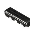 Лоток водоотводный пластиковый PolyMax Drive DN200 h217 с решеткой щелевой чугунной ВЧ кл.С250 (к-т)