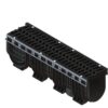 Лоток водоотводный пластиковый PolyMax Drive DN200 h317с решеткой чугунной «шина» ВЧ кл. Е600 (к-т)