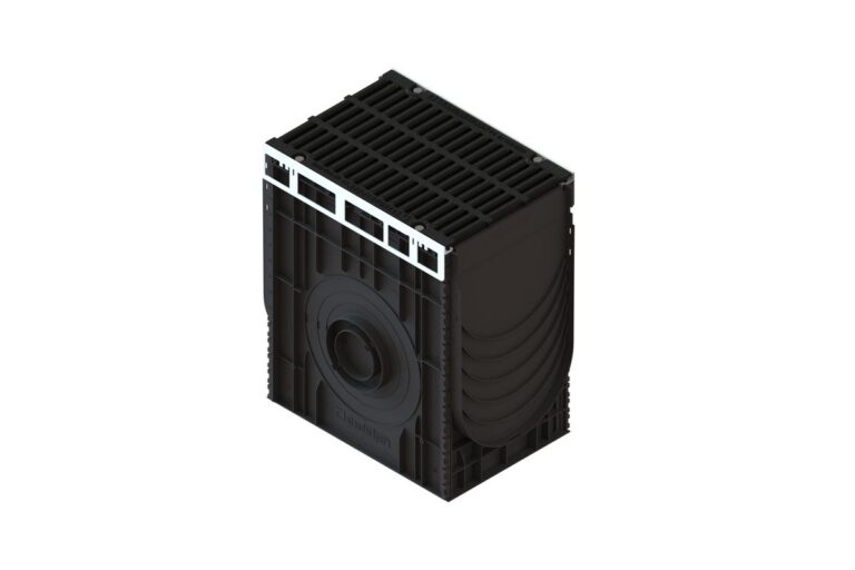 Пескоуловитель сборный PolyMax Drive DN300 H616 с чугунной щелевой решеткой D400 (к-т)