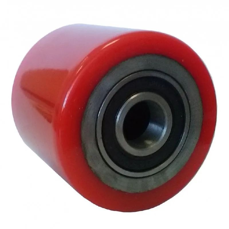 Ролик для тележки гидр. полиуретановый 80х70 мм (с подш.)