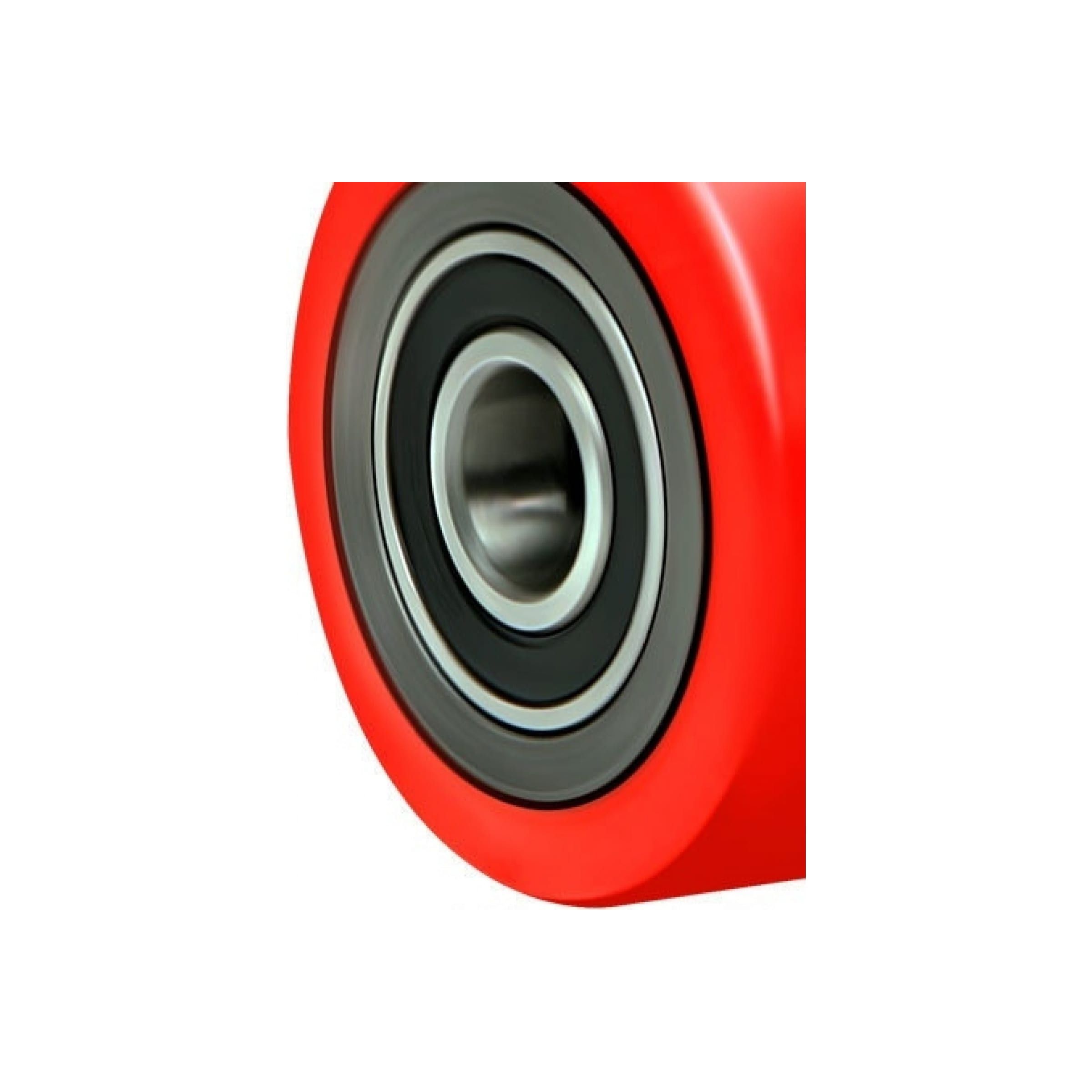 Ролик для тележки гидр. полиуретановый 80х70 мм (с подш.) — изображение 4