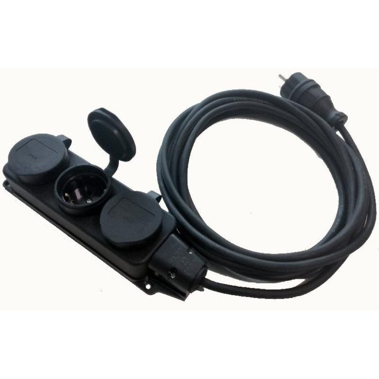 Удлинитель - 50м, КГ 3х2,5 3500Вт 16А 3роз.каучук, У1-3-50/3,5(IP44)