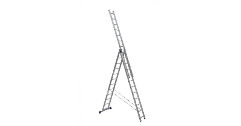 Алюминиевая трехсекционная лестница 3х16 Н=11,93м. ALUMET (проф.)