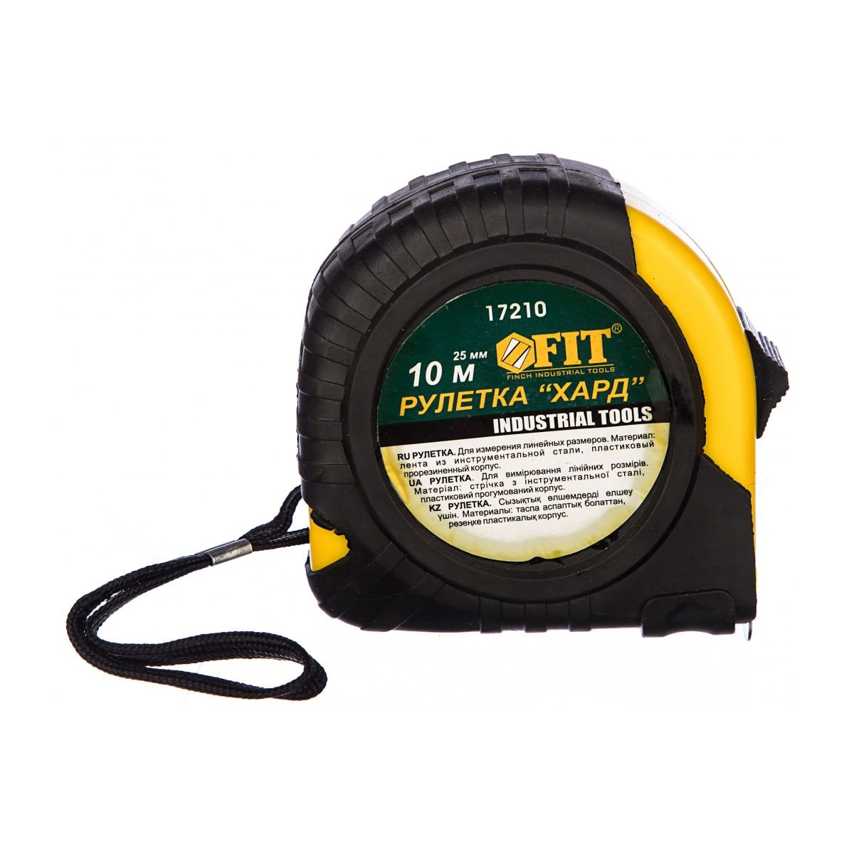 Рулетка прорез. корпус "Хард" 10 м ширина ленты 25мм — изображение 2