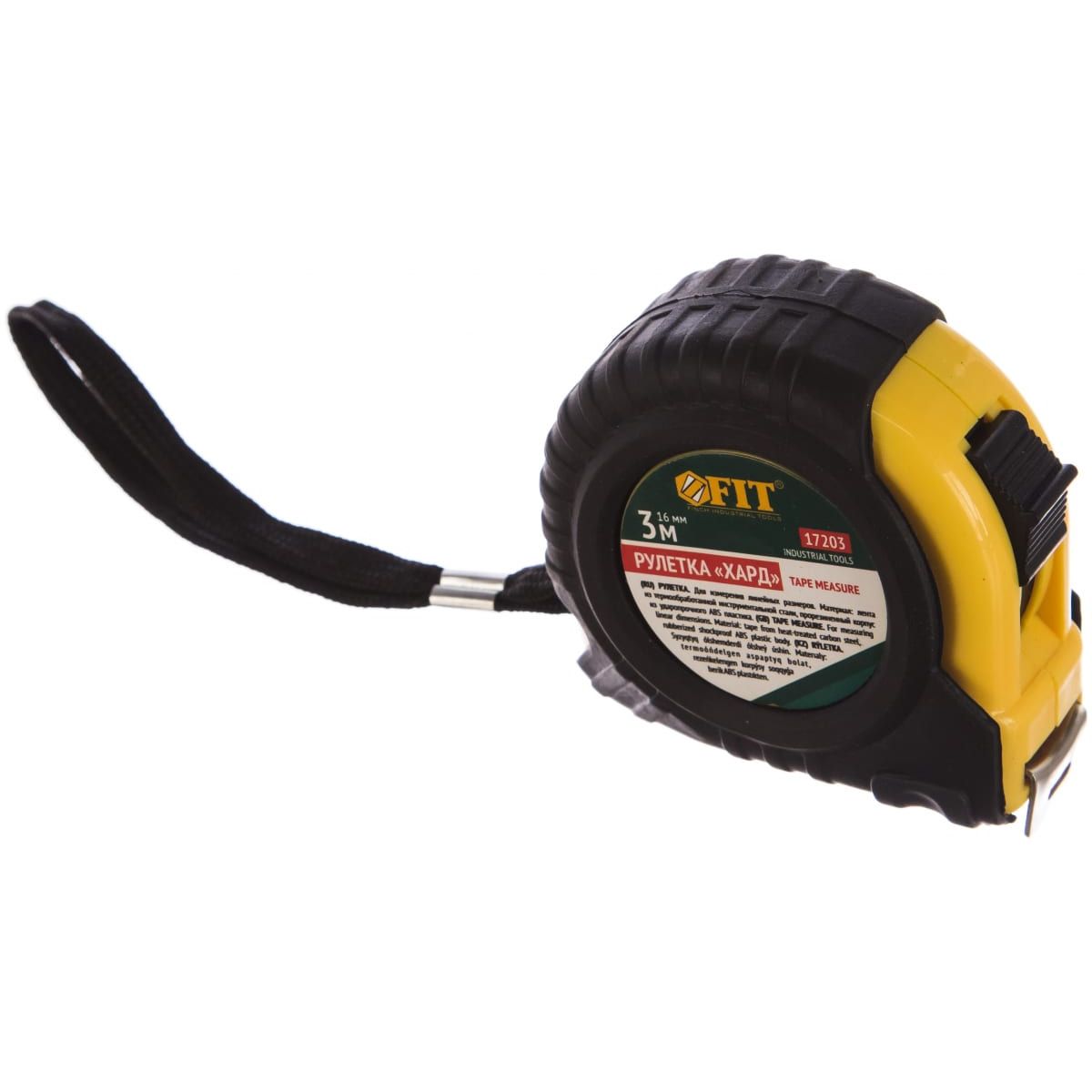 Рулетка прорез. корпус "Хард" 3 м ширина ленты 16мм — изображение 2