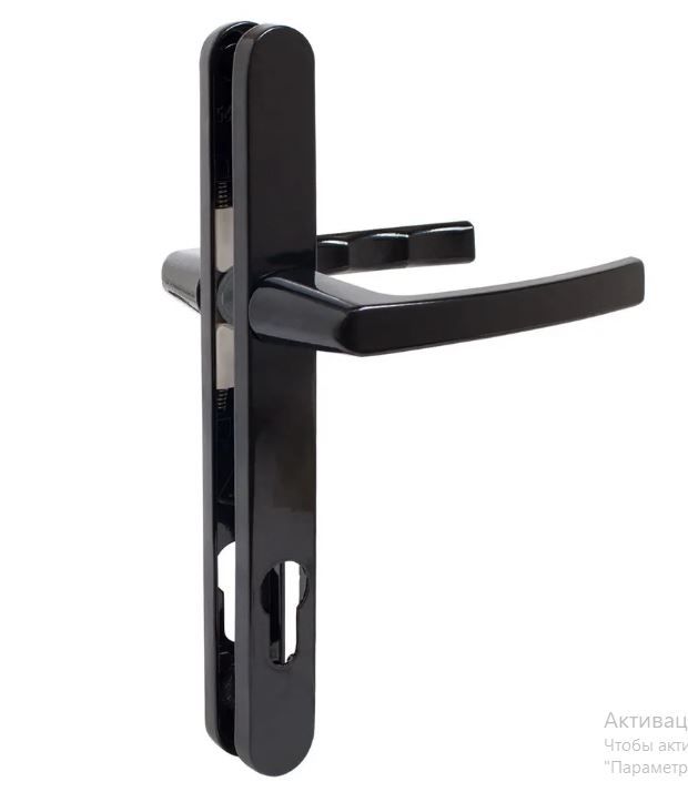 ЛДМ АГН-85.25.67-75 RAL9005 черный. с пружин. м/о 85 "под пальчики" Комплект ручек (12,3!!!)