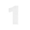 Цифра дверная Пермь "1" белая 60 мм