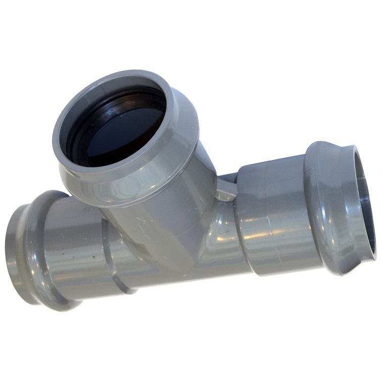 Тройник канализационный трехраструбный 50/50х90