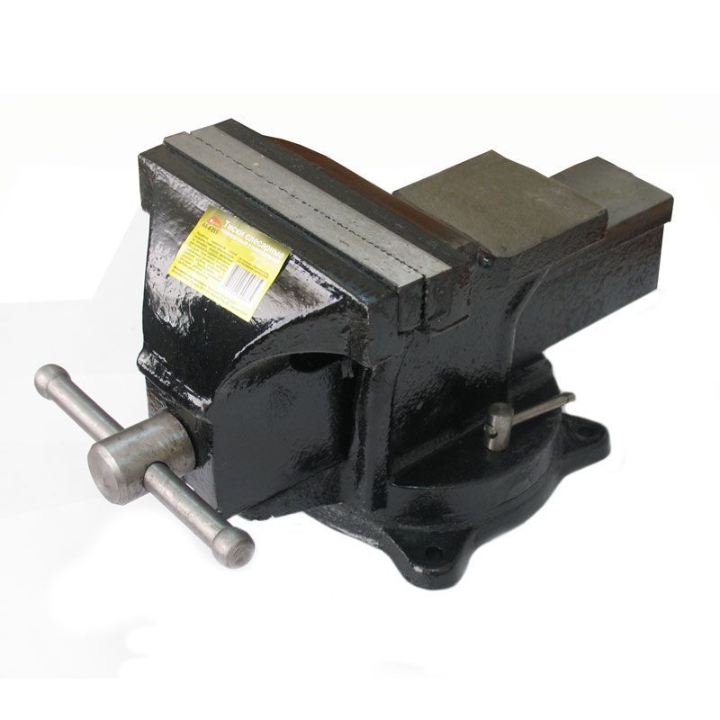 Тиски слесарные поворотные с наковальней, 200 мм HOBBI 44-4-220