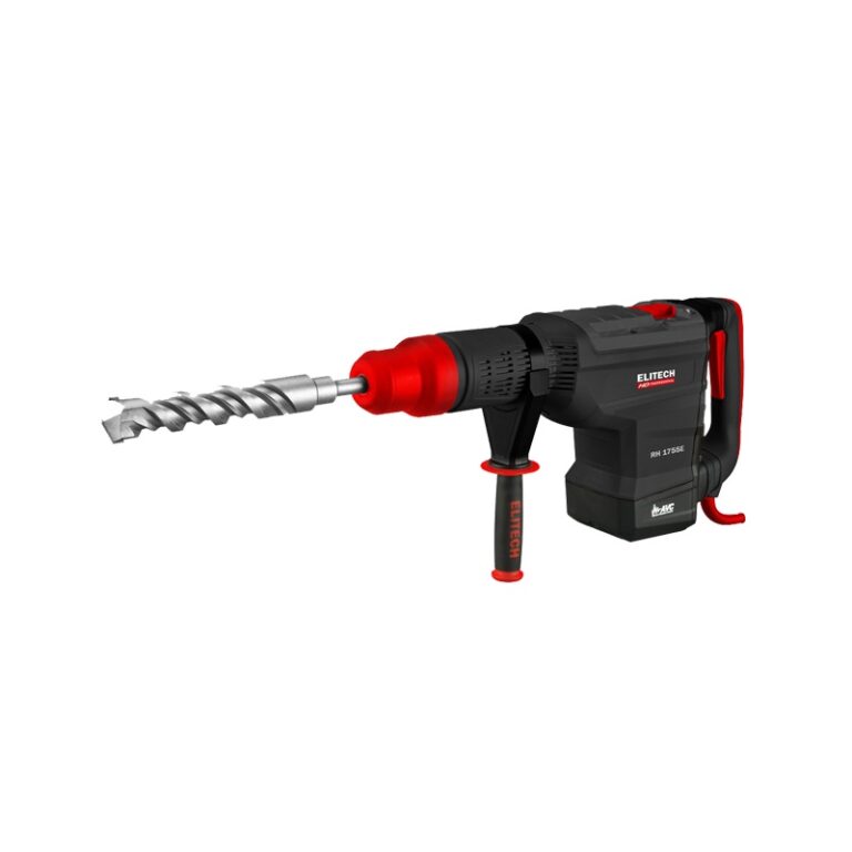 Перфоратор сетевой Elitech 1755E HD SDS-мax 55 мм 1700 Вт 2 режима 19 Дж, Lкабеля=3 м, кейс