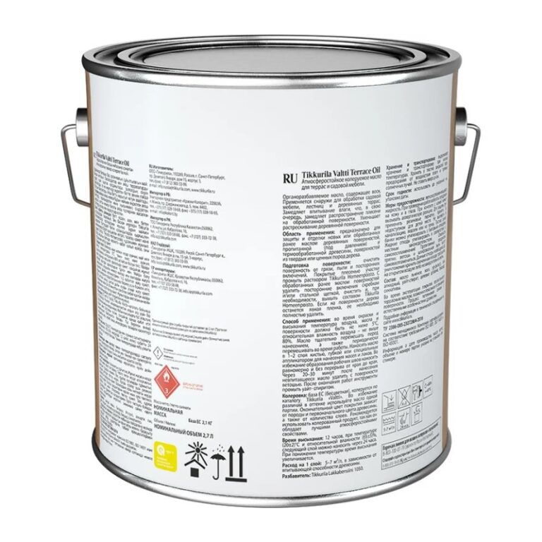 Масло для террас Tikkurila Valtti Terrace Oil EC (2,7 л) — изображение 2
