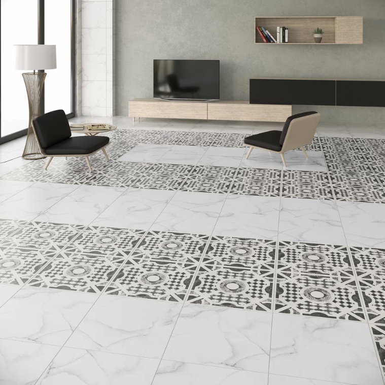 Керамогранит Gracia Ceramica Casa Blanca, белый, 594х594х10 мм — изображение 3