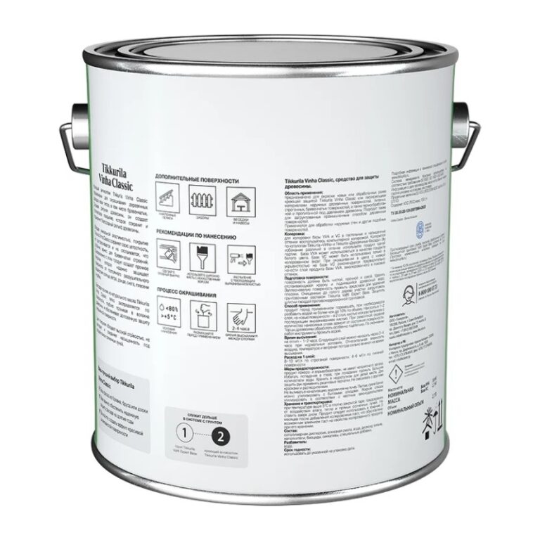 Антисептик кроющий Tikkurila Vinha Classic VC полуматовый (2,7 л) — изображение 3