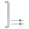 Апекс НС-0901-25/300-INOX нерж.сталь Ручка-скоба (10)