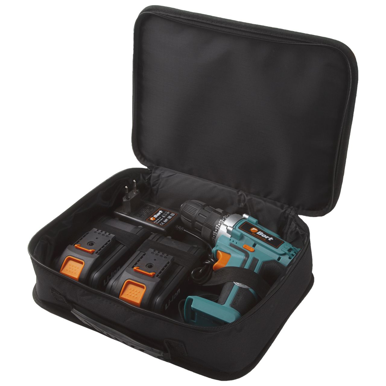 Дрель-шуруповерт аккумуляторная BORT BAB-24Ux2Li-FDK (2x2,0А.ч) — изображение 6