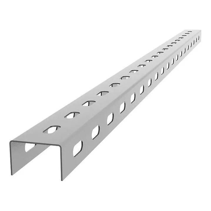 U-образный профиль 60*40*3000*2,5 мм оцинкованный методом Сендзимира с перфорацией по основанию — изображение 4