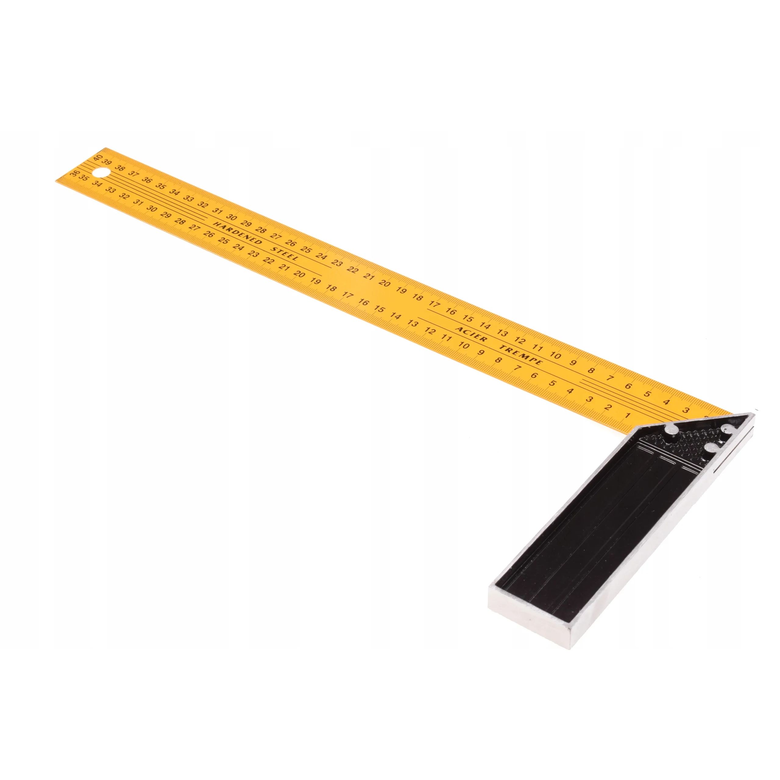 Угольник столярный металлический Профи желтый 400 — изображение 2