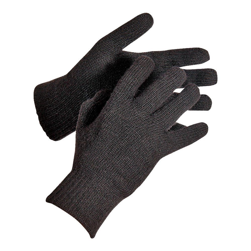 Перчатки полушерстяные двойные с ПВХ напылением ЧЁРНЫЕ 100 гр. — изображение 4