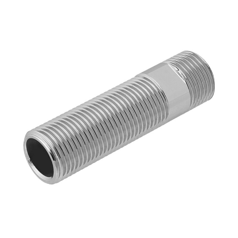 Сгон с длинной резьбой 1/2" НР x 80(75) мм, хром — изображение 2