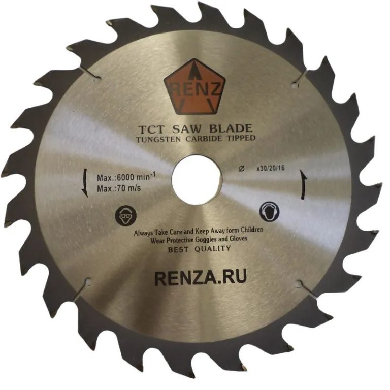 Пильный диск 230х24Тх30/20/16 RENZA (т/спл.)