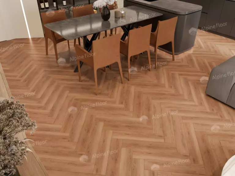 Виниловый ламинат Alphin Floor Parquet Light Дуб Капелла 4 мм (упак = 1,95 м2) — изображение 2