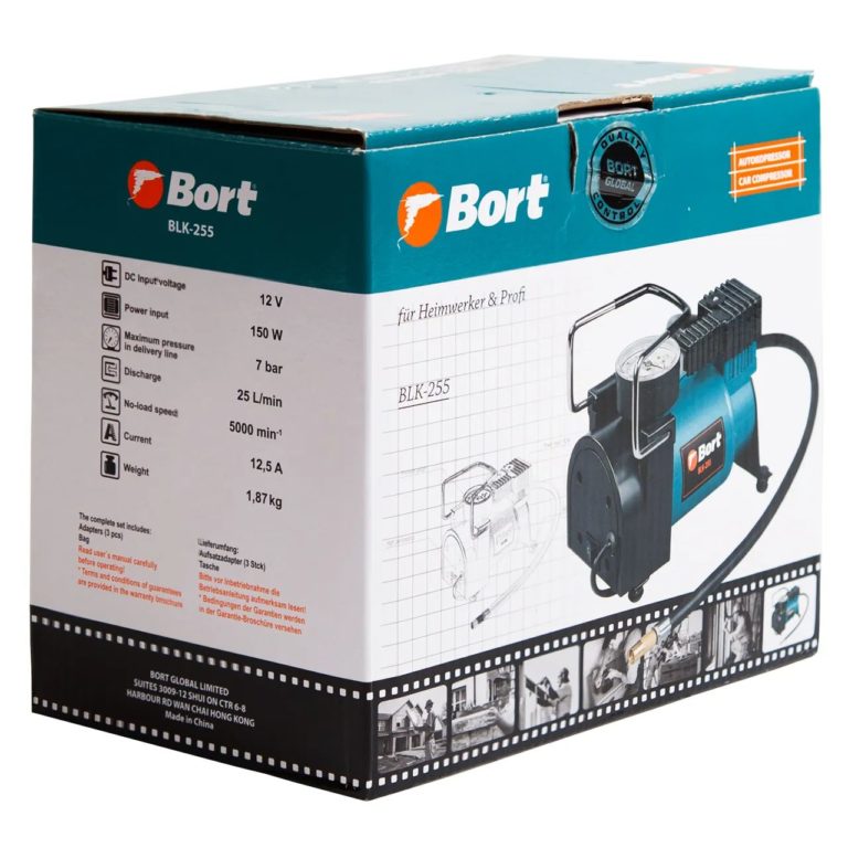 Компрессор автомобильный BORT BLK-255 — изображение 8