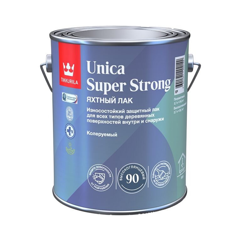Лак Tikkurila Unica Super Strong EP глянцевый (2,7 л) — изображение 2
