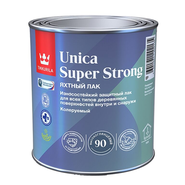 Лак Tikkurila Unica Super Strong EP глянцевый (0,9 л) — изображение 2