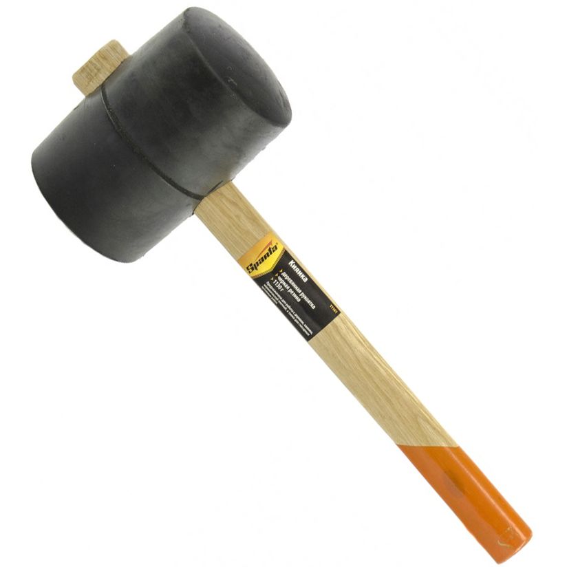 Киянка резиновая 910гр, деревянная рукоятка 111605 — изображение 2