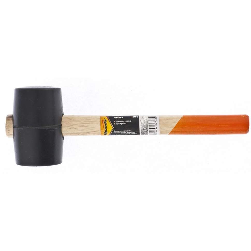 Киянка резиновая 910гр, деревянная рукоятка 111605 — изображение 4