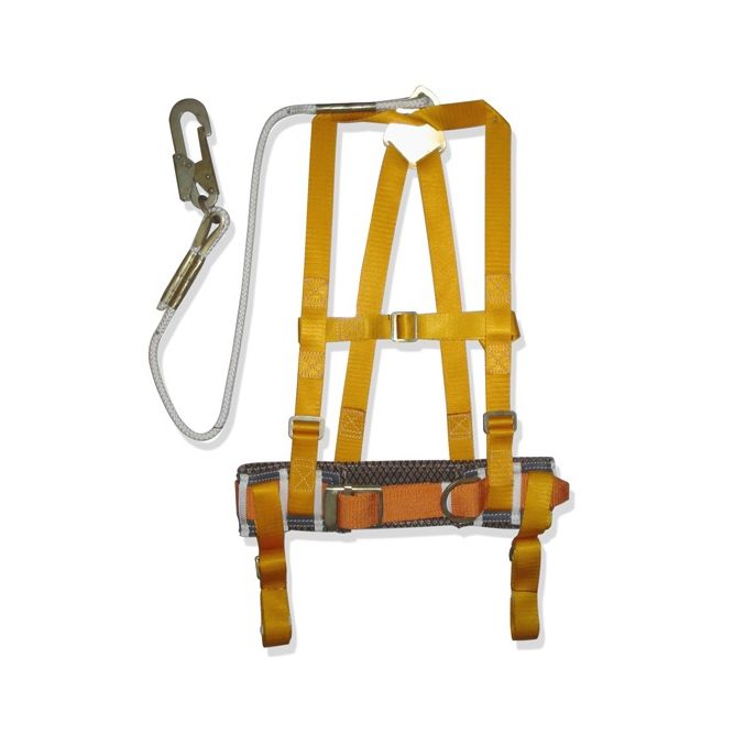 Пояс предохранительный УСП II аВЖ (ПП-2аВЖ) с набедренными и плечевыми лямками, полиамидным канатом и амортизатором