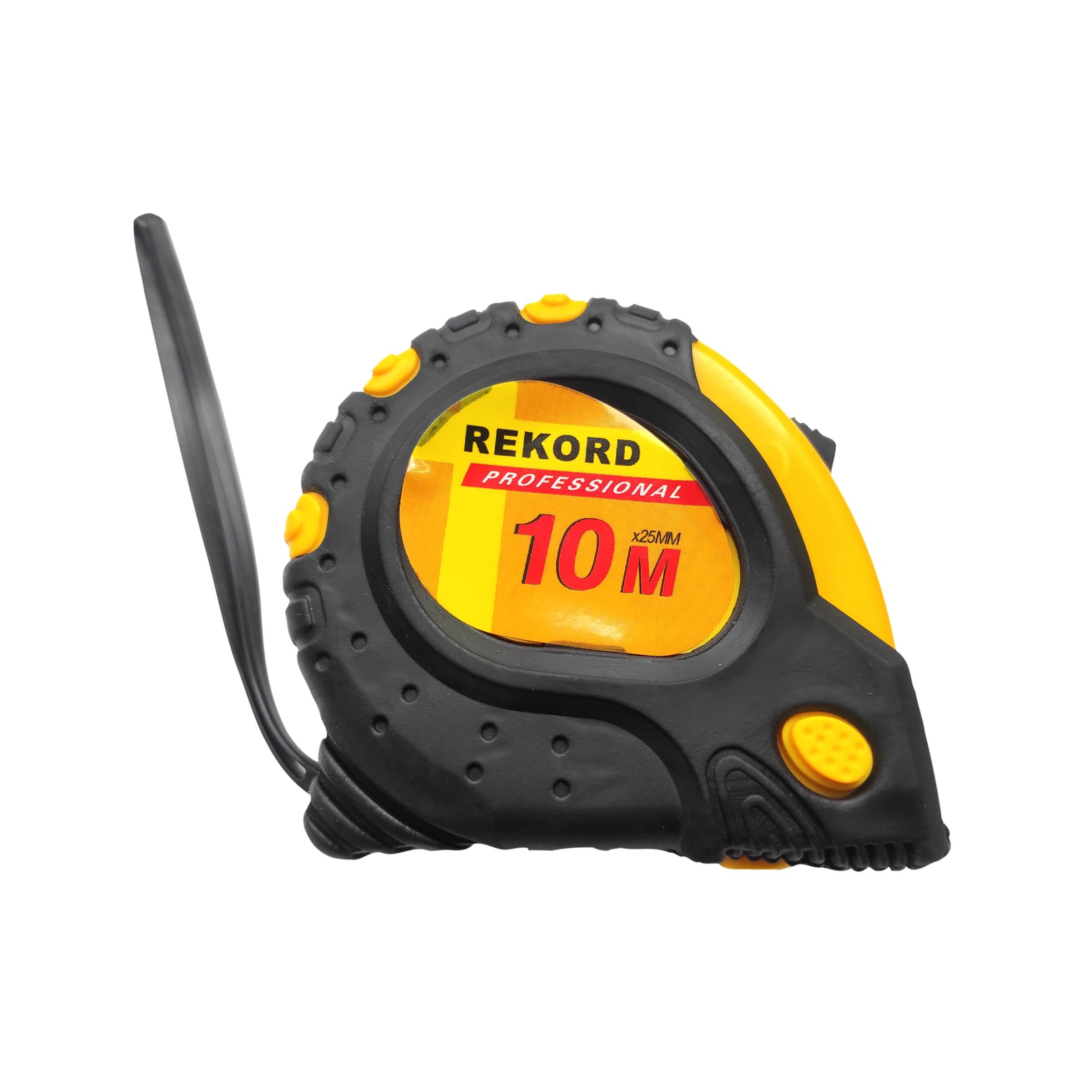 Рулетка прорезиненный корпус 10 м ширина ленты 25 мм, с магнитом 10512 — изображение 5