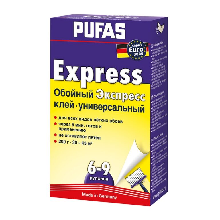 Клей экспресс быстрорастворимый Pufas Euro 3000 Express N051 (0,2 кг) — изображение 2