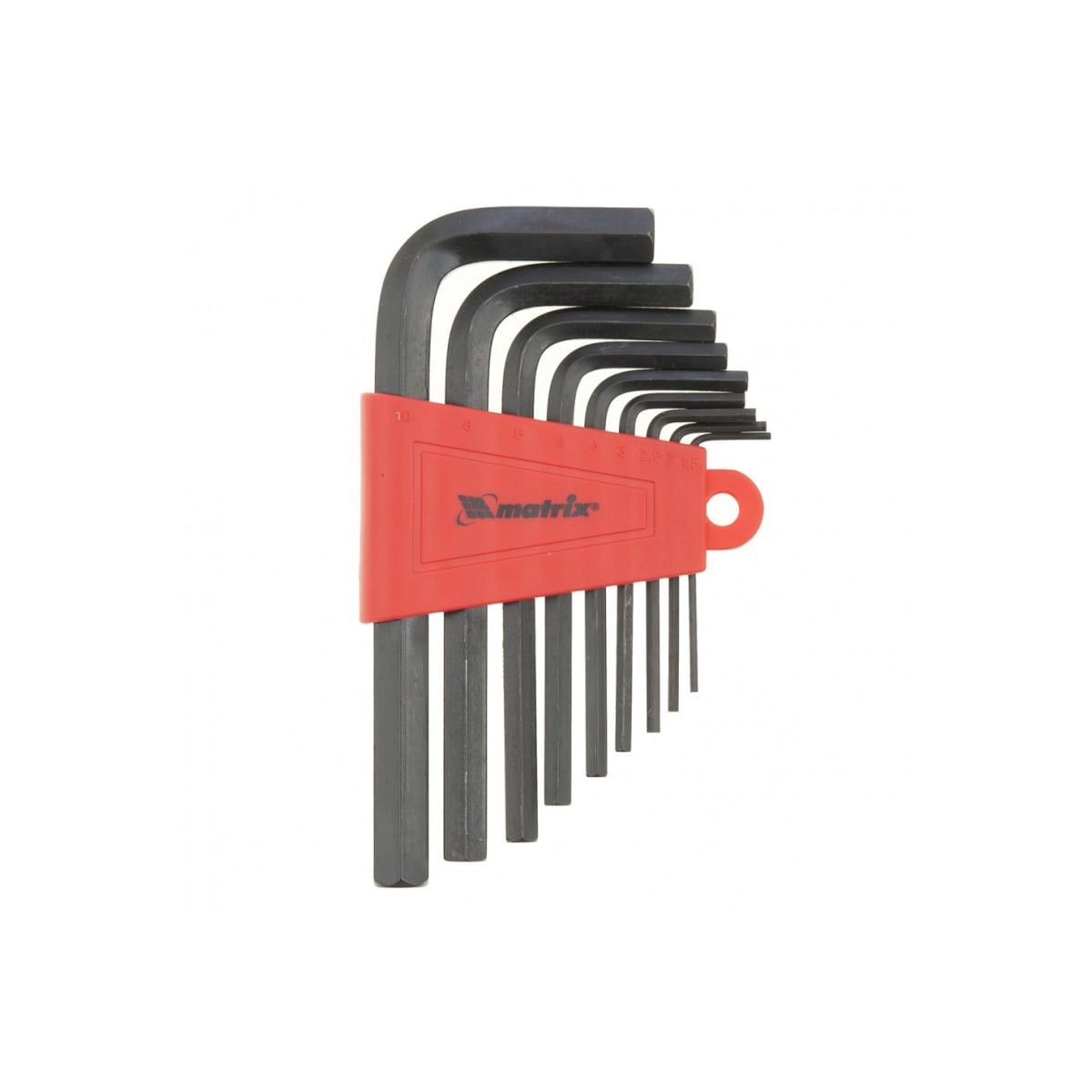 Набор ключи шестигранные короткие (1,5 - 10 мм) CrV 9 шт 11226 — изображение 2