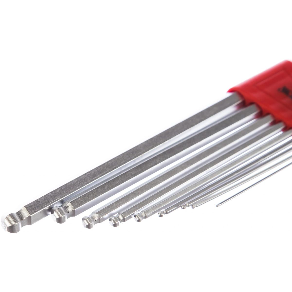 Набор ключей шестигранные длинные c шаром (1.5-10 мм) CrV 16410 — изображение 4