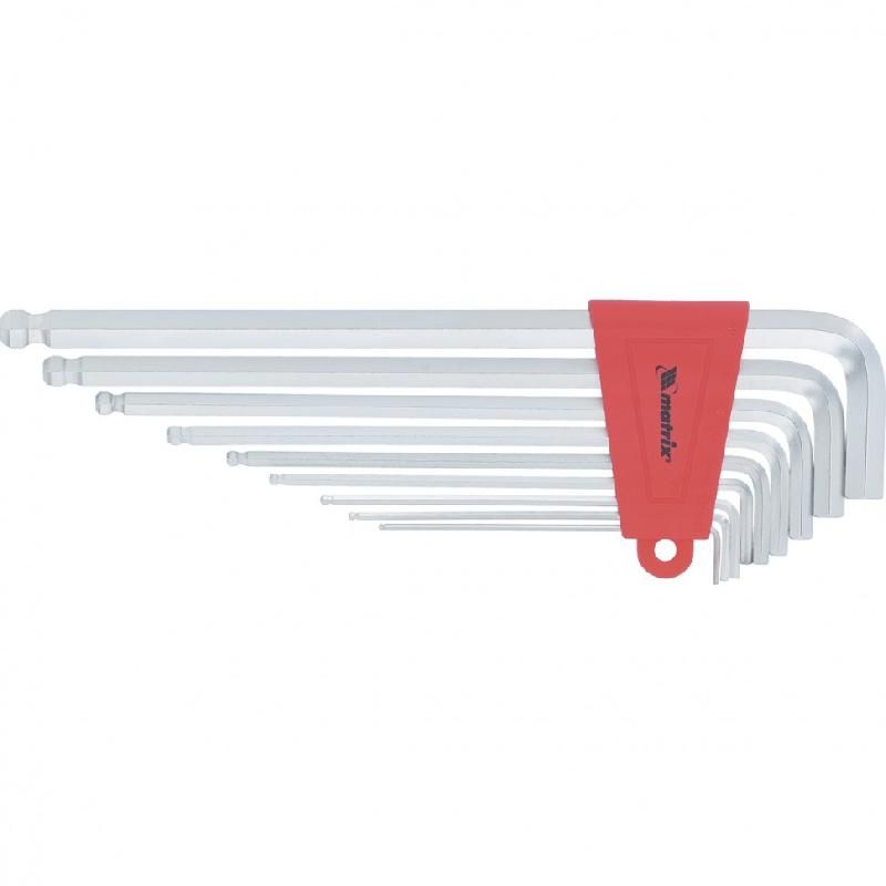 Набор ключей шестигранные длинные c шаром (1.5-10 мм) CrV 16410