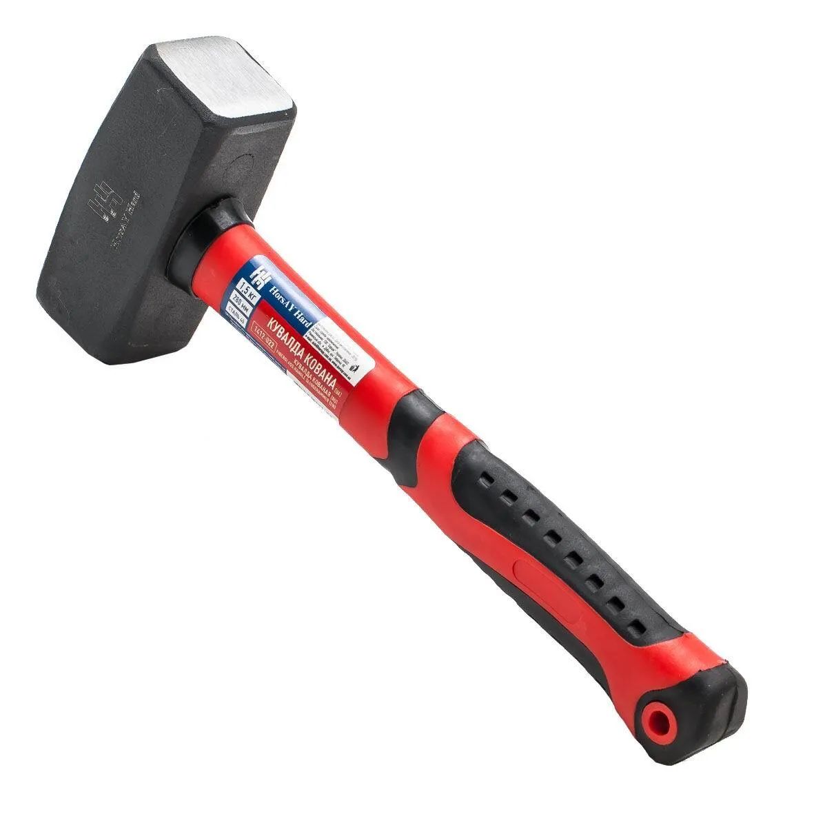 Кувалда 2 кг кованая, фиберглассовая рукоятка 10956 — изображение 4