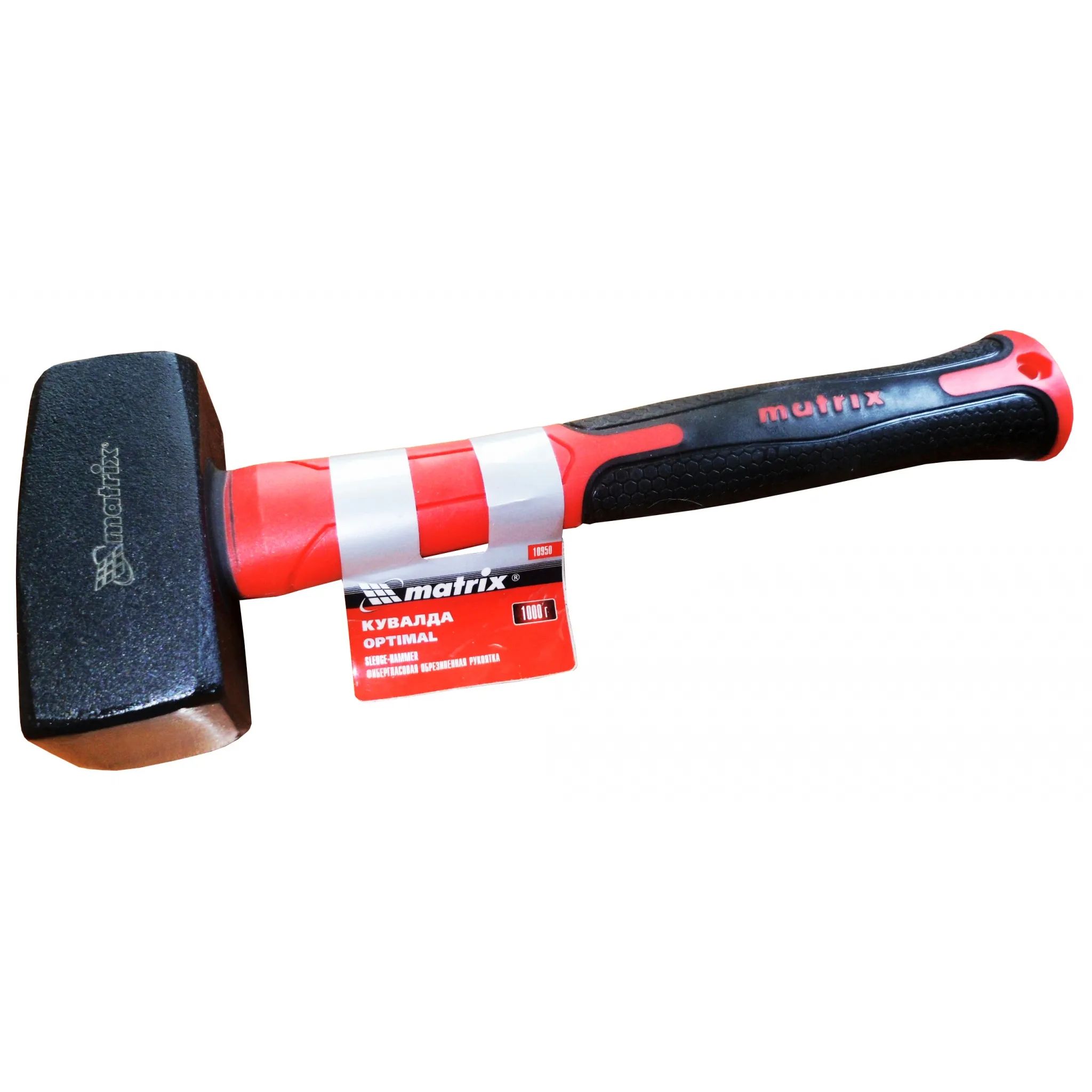 Кувалда 2 кг кованая, фиберглассовая рукоятка 10956 — изображение 5