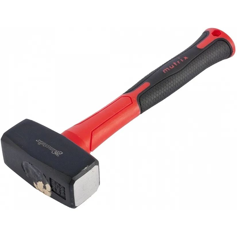 Кувалда 2 кг кованая, фиберглассовая рукоятка 10956 — изображение 2