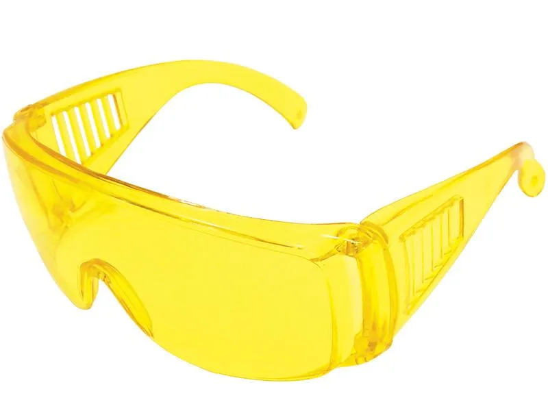 Очки защитные желтые с дужками 89157