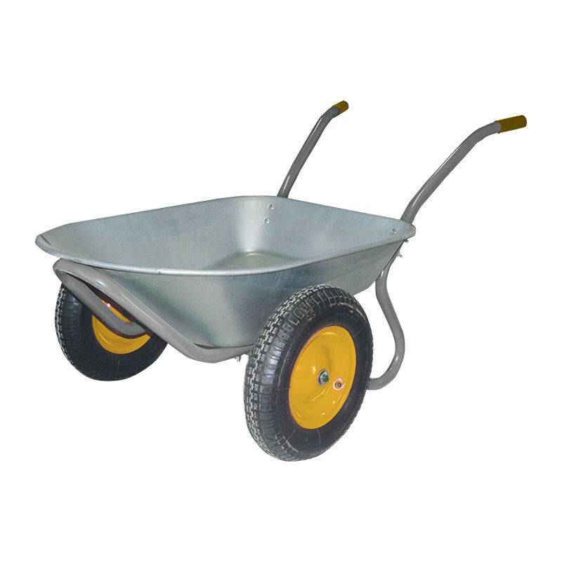 Тачка строительная Biber 99404, 2-колесная, оцинк. 1 мм, 78 л — изображение 2