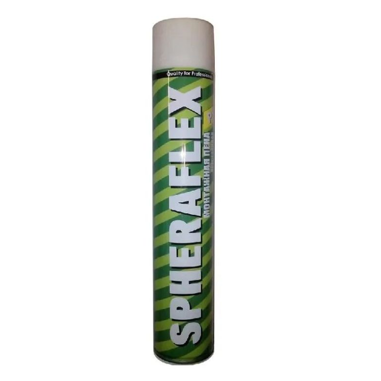 Пена монтажная SPHERAFLEX MEGA 65 PU, 850 мл, бытовая, всесезонная