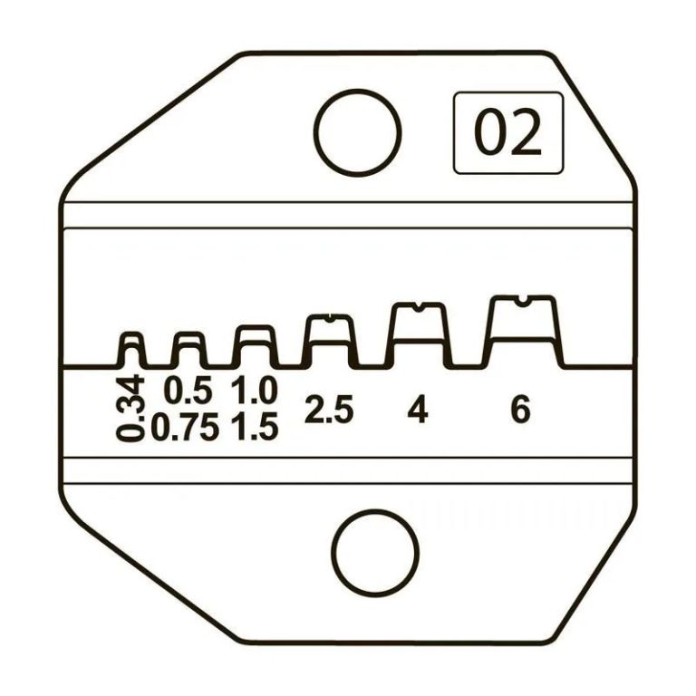 Кримпер для обжима втулочных наконечников сечением 0.25-6 мм² CTB-02 (КВТ) — изображение 4