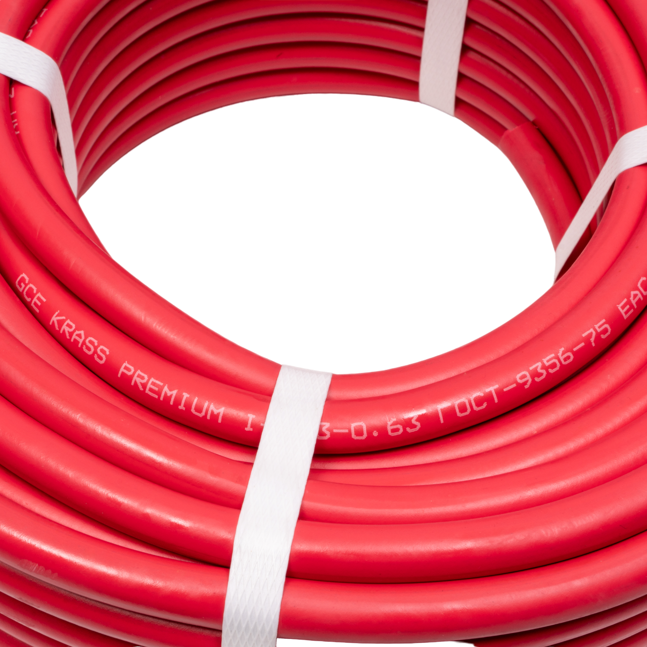 Рукав газовый I Ø 6,3 мм ацетилен/пропан (красный) (бухта 40м)