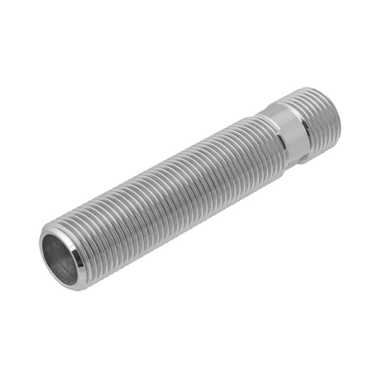 Сгон с длинной резьбой 1/2" НР x 100 мм, хром — изображение 2