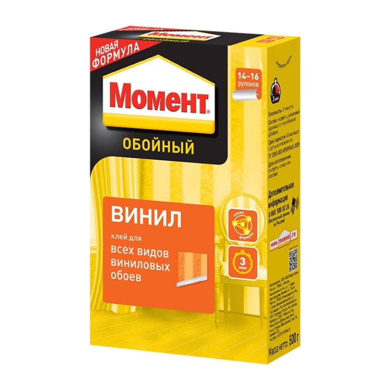 Клей для обоев Момент Винил (500 г) — изображение 2
