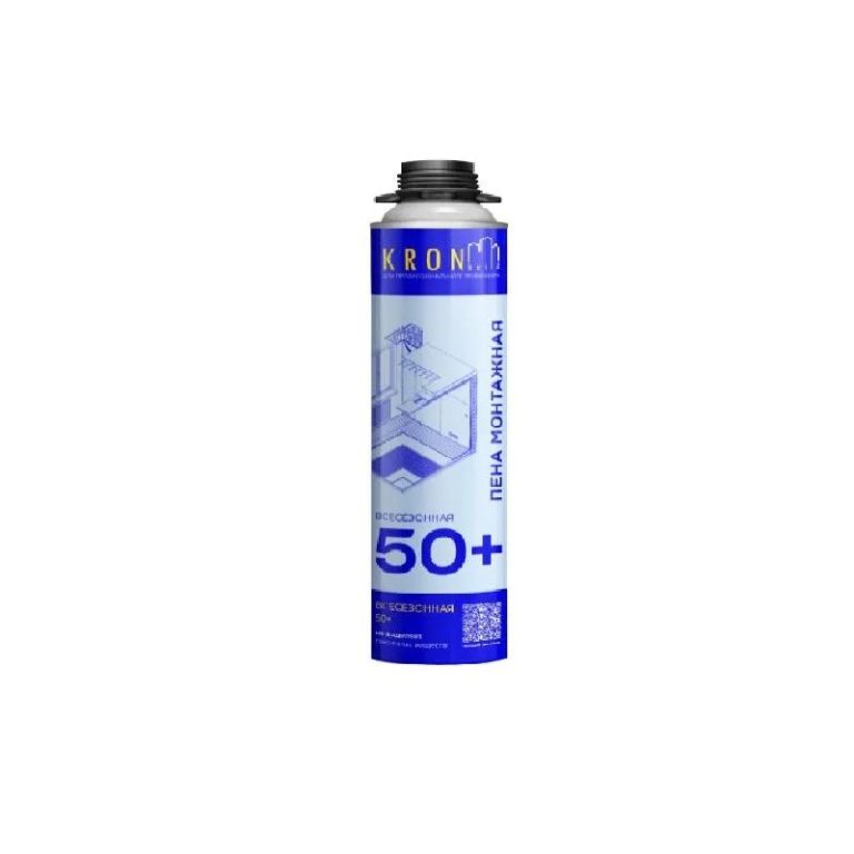 Пена монтажная KRONbuild всесезонная 50, под пистолет