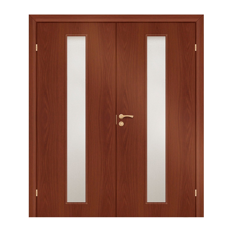 Полотно дверное ответка Olovi, со cтеклом, итальянский орех, б/п, с/ф (L2 600х2000 мм) — изображение 4